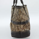 GUCCI GG Crystal Hand Bag Coated Canvas Beige Gold 223964 Auth ep14695-3