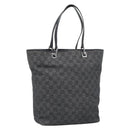 GUCCI GG Canvas Tragetasche Grau Silber 31243 Auth ep14697-1