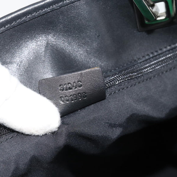 GUCCI GG Canvas Tragetasche Grau Silber 31243 Auth ep14697