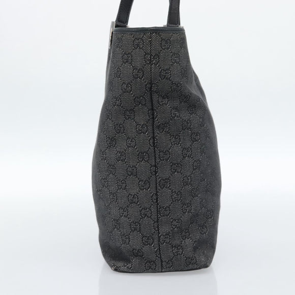 GUCCI GG Canvas Tragetasche Grau Silber 31243 Auth ep14697