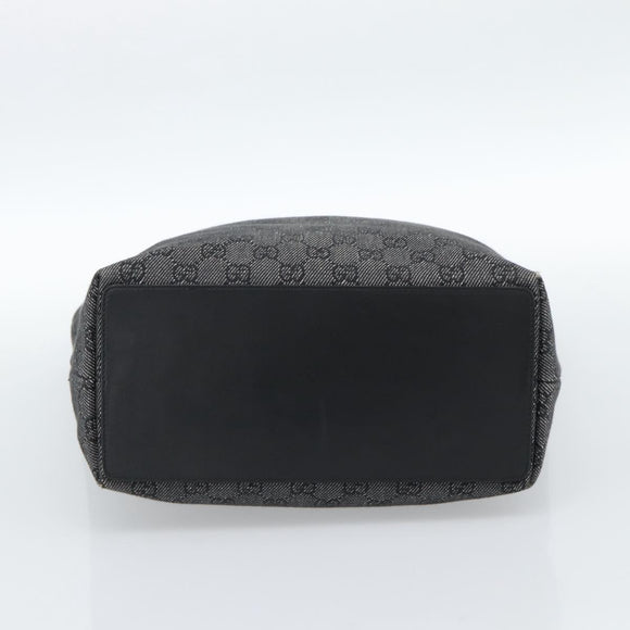 GUCCI GG Canvas Tragetasche Grau Silber 31243 Auth ep14697