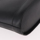 Burberrys Shoulder Bag Leather Black Gold Auth ep14701-10