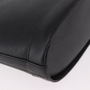 Burberrys Shoulder Bag Leather Black Gold Auth ep14701-12