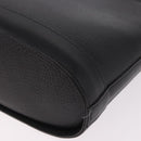 Burberrys Shoulder Bag Leather Black Gold Auth ep14701-13