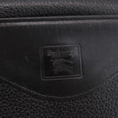 Burberrys Shoulder Bag Leather Black Gold Auth ep14701-14