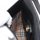 Burberrys Shoulder Bag Leather Black Gold Auth ep14701-17