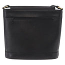 Burberrys Shoulder Bag Leather Black Gold Auth ep14701-3