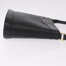 Burberrys Shoulder Bag Leather Black Gold Auth ep14701-4