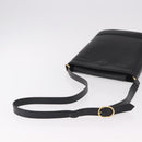 Burberrys Shoulder Bag Leather Black Gold Auth ep14701-7