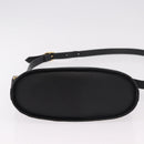 Burberrys Shoulder Bag Leather Black Gold Auth ep14701-9