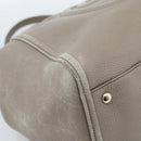 GUCCI Soho Hand Bag Leather Gray Gold 282309 Auth ep14702-14