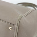 GUCCI Soho Hand Bag Leather Gray Gold 282309 Auth ep14702-15
