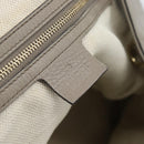 GUCCI Soho Hand Bag Leather Gray Gold 282309 Auth ep14702-18