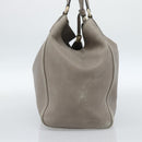 GUCCI Soho Hand Bag Leather Gray Gold 282309 Auth ep14702-3