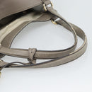GUCCI Soho Hand Bag Leather Gray Gold 282309 Auth ep14702-7