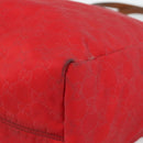 GUCCI GG Canvas Guccissima Tote Bag Nylon Red 282439 Auth ep14706-9