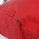 GUCCI GG Canvas Guccissima Tote Bag Nylon Red 282439 Auth ep14706-14