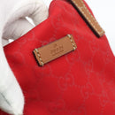GUCCI GG Canvas Guccissima Tote Bag Nylon Red 282439 Auth ep14706-17