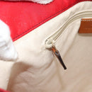 GUCCI GG Canvas Guccissima Tote Bag Nylon Red 282439 Auth ep14706-21