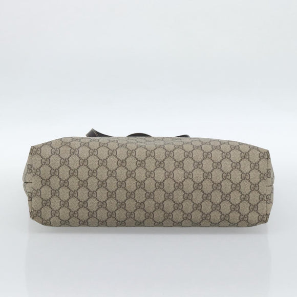 GUCCI GG Supreme Tote Bag PVC Beige 211137 Auth ep14707