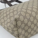 GUCCI GG Supreme Tote Bag PVC Beige 211137 Auth ep14707-12