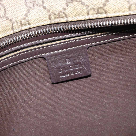 GUCCI GG Supreme Tote Bag PVC Beige 211137 Auth ep14707