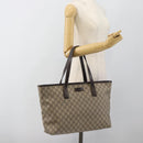 GUCCI GG Supreme Tote Bag PVC Beige 211137 Auth ep14707-22