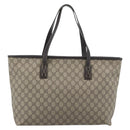 GUCCI GG Supreme Tote Bag PVC Beige 211137 Auth ep14707-3