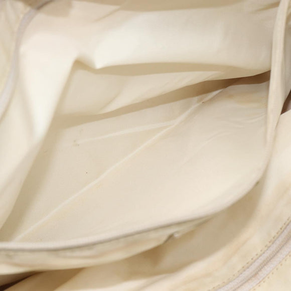 CHANEL New Travel line Tote Bag Canvas Beige Gold CC Auth ep14709