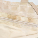 CHANEL New Travel line Tote Bag Canvas Beige Gold CC Auth ep14709-11