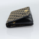 Christian Dior Trotter Canvas Clutch Bag Navy Gold Auth ep14711-4