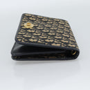 Christian Dior Trotter Canvas Clutch Bag Navy Gold Auth ep14711-5