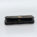 Christian Dior Trotter Canvas Clutch Bag Navy Gold Auth ep14711-7