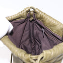 LOEWE Anagram Shoulder Bag Leather Green Gold Auth ep14712A-19