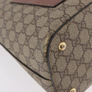 GUCCI GG Supreme Shoulder Bag PVC Beige Gold 414930 Auth ep14713-17
