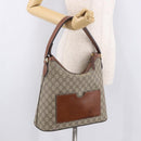 GUCCI GG Supreme Shoulder Bag PVC Beige Gold 414930 Auth ep14713-25