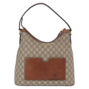 GUCCI GG Supreme Shoulder Bag PVC Beige Gold 414930 Auth ep14713-2