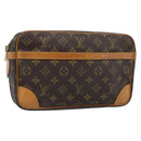 LOUIS VUITTON Monogram Compiegne 28 Clutch Bag M51845 LV Auth ep14714-1