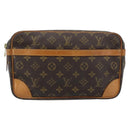 LOUIS VUITTON Monogram Compiegne 28 Clutch Bag M51845 LV Auth ep14714-2