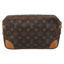 LOUIS VUITTON Monogram Compiegne 28 Clutch Bag M51845 LV Auth ep14714-3
