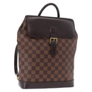 LOUIS VUITTON Damier Ebene Soho Rugzak N51132 LV Auth ep14717-1