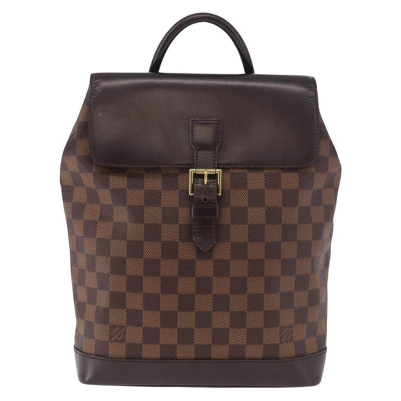 LOUIS VUITTON Damier Ebene Soho Rugzak N51132 LV Auth ep14717