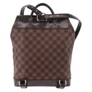 LOUIS VUITTON Damier Ebene Soho Rugzak N51132 LV Auth ep14717-2