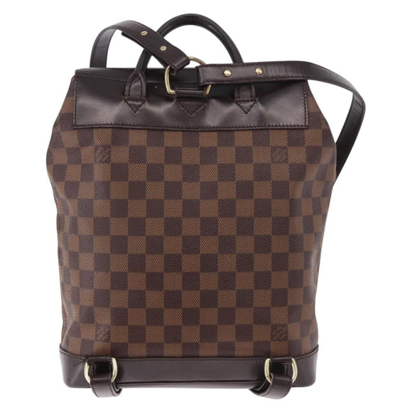 LOUIS VUITTON Damier Ebene Soho Rugzak N51132 LV Auth ep14717