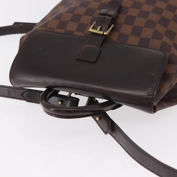 LOUIS VUITTON Damier Ebene Soho Rugzak N51132 LV Auth ep14717