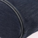 PRADA Hand Bag Denim 2way Navy Silver Auth ep14719A-13
