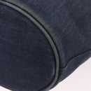PRADA Hand Bag Denim 2way Navy Silver Auth ep14719A-15