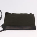 PRADA Hand Bag Denim 2way Navy Silver Auth ep14719A-21