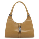 GUCCI Jackie Shoulder Bag Leather Beige Silver 002 1067 Auth ep14720A-13