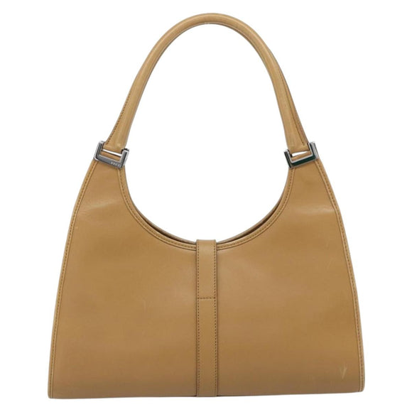 GUCCI Jackie Shoulder Bag Leather Beige Silver 002 1067 Auth ep14720A